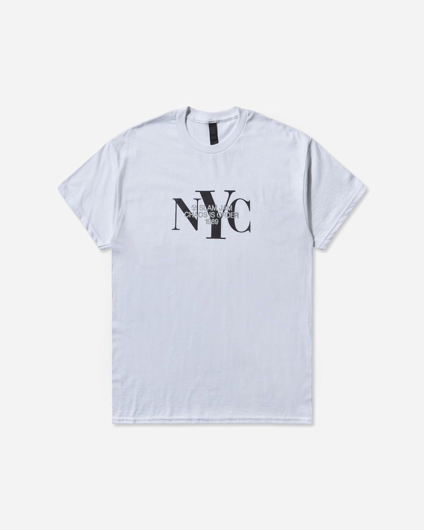 Тениска Slam Jam NYC Slam Jam Chaos Is Order T-Shirt Бяло | SJNYCTEE1 WHT