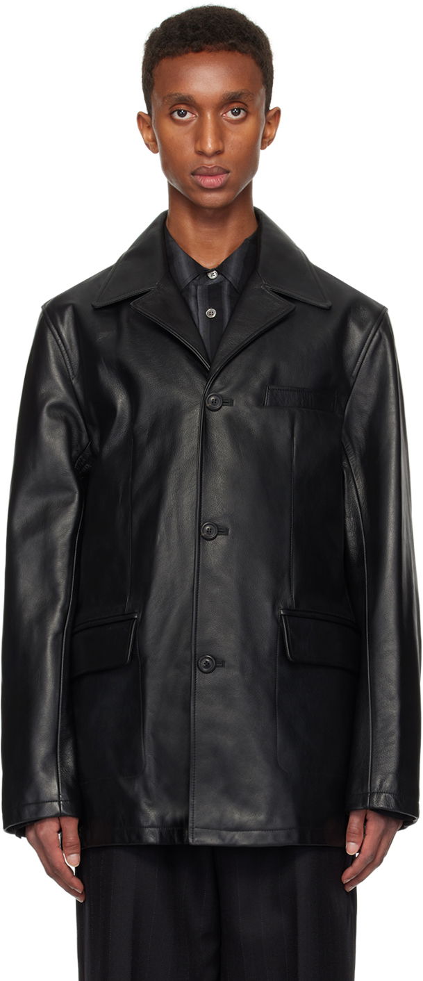 Яке OUR LEGACY Our Legacy Alley Leather Jacket Черно | M4249AH, 0
