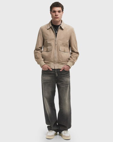 Яке Schott NYC Aviator Suede Jacket Бежово | LCAVIATORS-BEIGE, 2