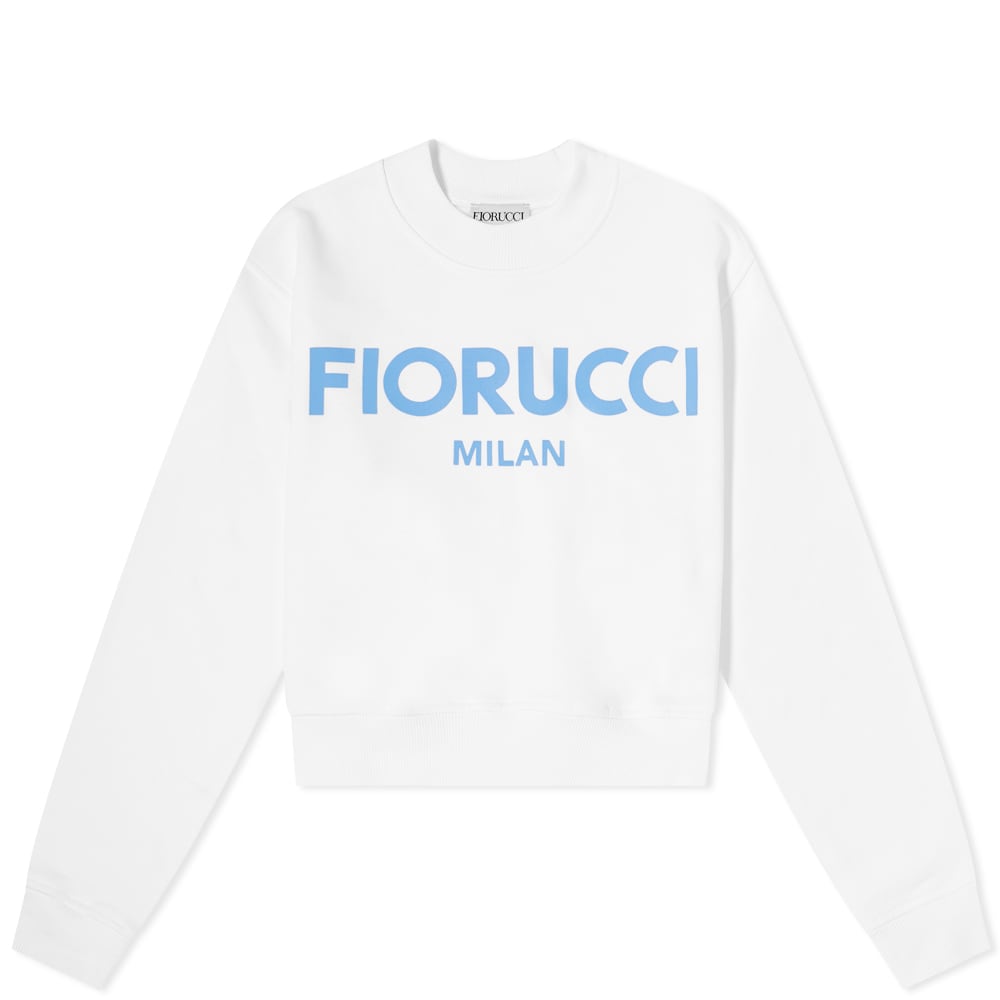 Суитчър Fiorucci Milan Crop Crew Sweat Бяло | W13SMLS1HWH, 0