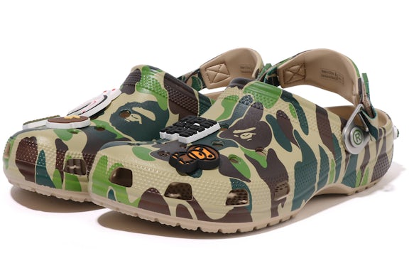 Кецове и обувки Crocs BAPE x Classic Clog ABC "Camo Green" Зелено | 209627-212, 0