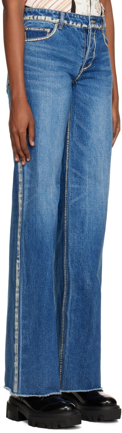 Дънки We11done We11done Worn Jeans Синьо | WD-DP3-22-382-W-BL, 1