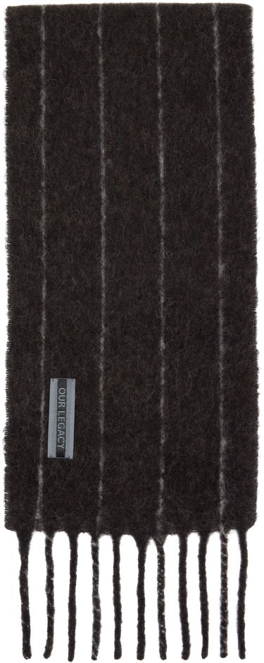 Шал OUR LEGACY Our Legacy Estate Striped Scarf Кафяво | A4258EBR, 0