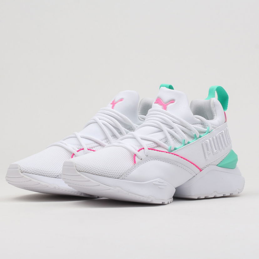 Кецове и обувки Puma Muse Maia Street 1 Wn's white - knockout pink Бяло | 367355 02