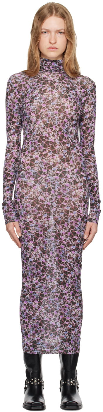 Pокля ISABEL MARANT Vanessa Midi Dress Лилаво | RO0579FA-B3K02I, 0