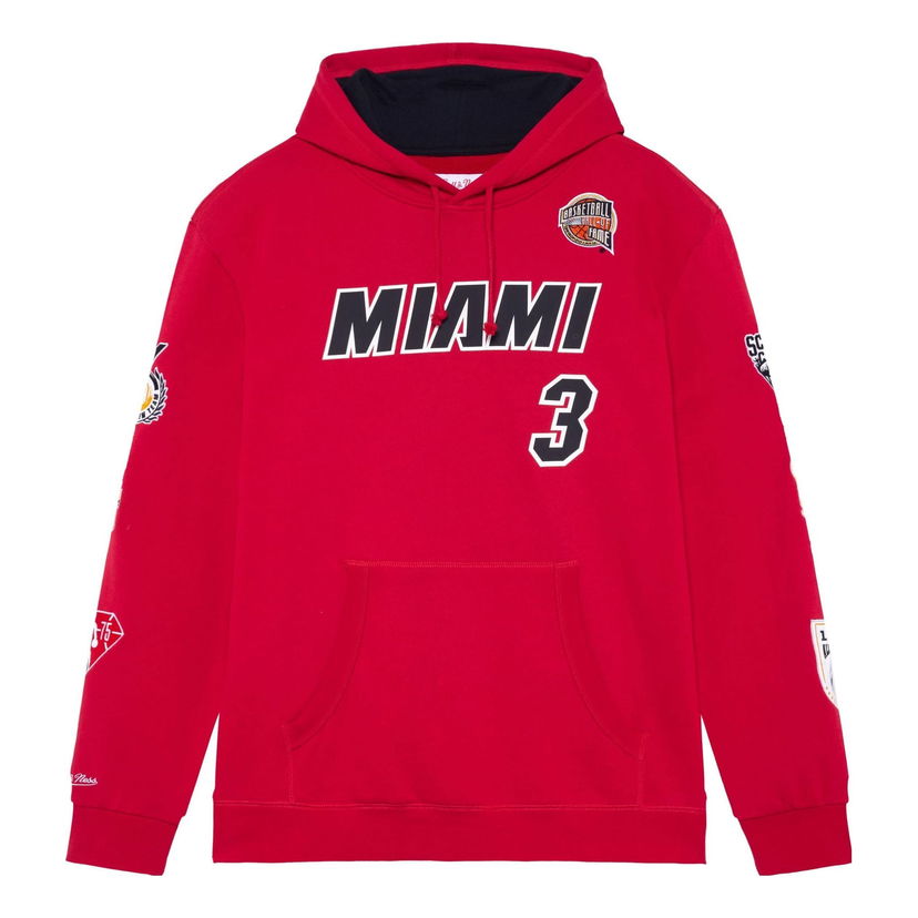 Суитчър Mitchell & Ness Mitchell & Ness NBA Miami Heat Dwyane Wade Fleece Hoodie Червено | FPHD6861-MHEYYDWASCAR