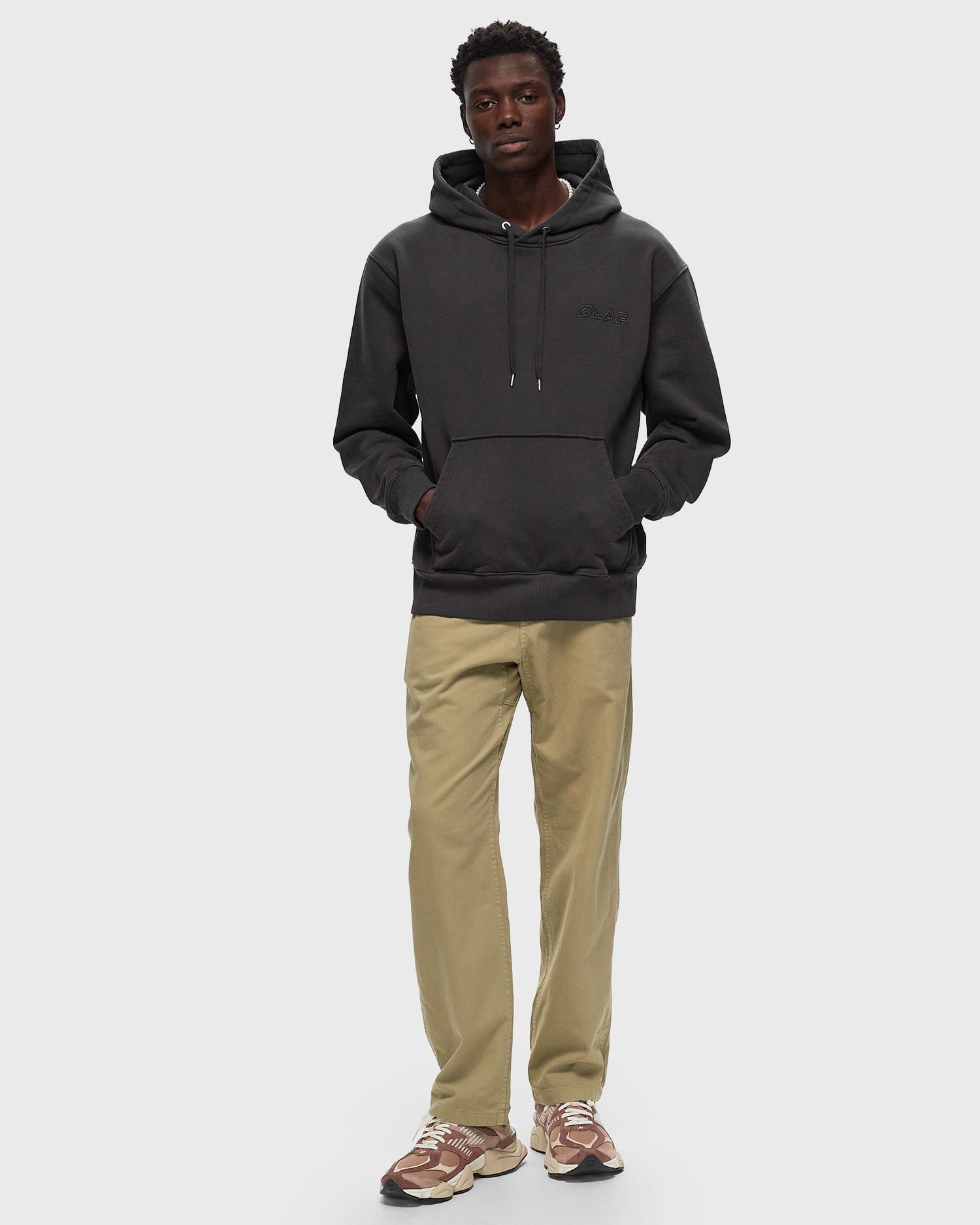 Суитчър ØLÅF STUDIO HOODIE Сиво | M180205-CHARCOAL, 1