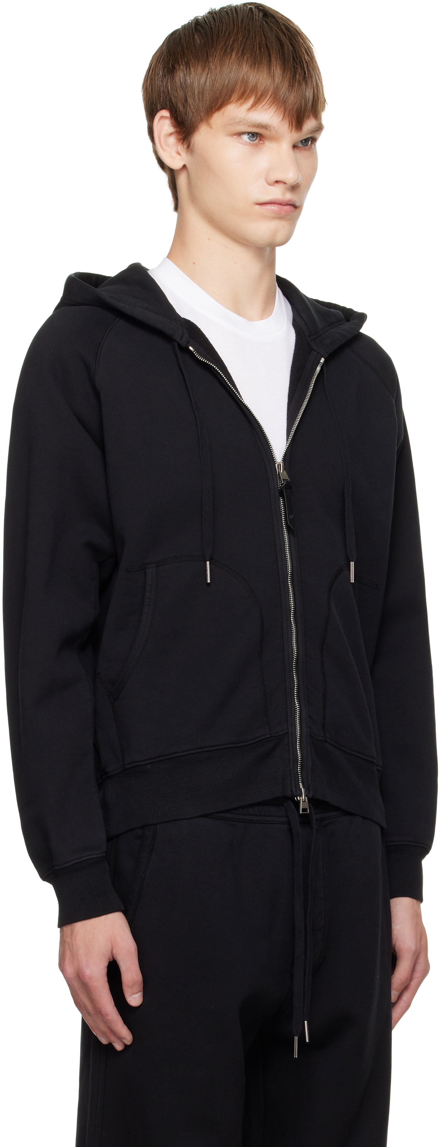 Суитчър Tom Ford TOM FORD Cotton Zip Hoodie Черно | JDL010-JMC072, 1
