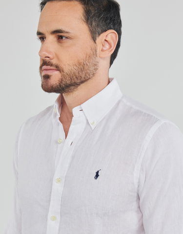 Риза Polo by Ralph Lauren Long sleeved Shirt Бяло | 710794141005, 4