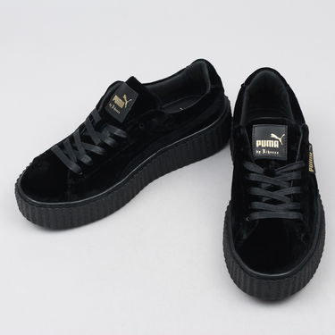 Кецове и обувки Puma Creepers Velvet black - black - black Черно | 364466 01, 2
