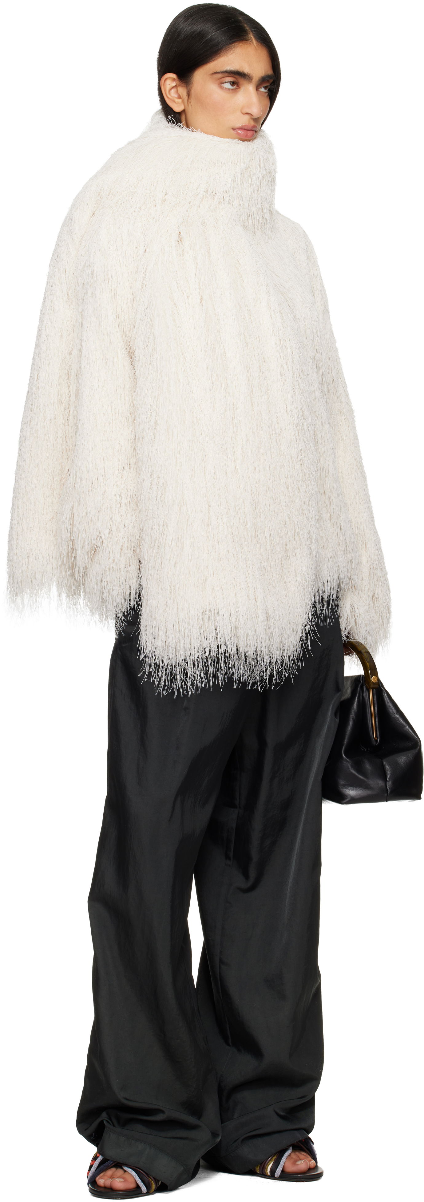 Шал Dries Van Noten Dries Van Noten Gusto Scarf Бяло | 252-010606-2031, 1