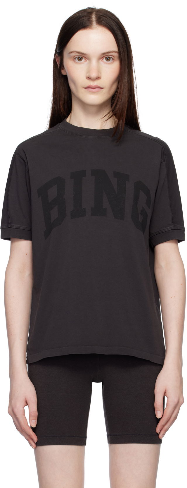 ANINE BING Black Jaylin T-shirt