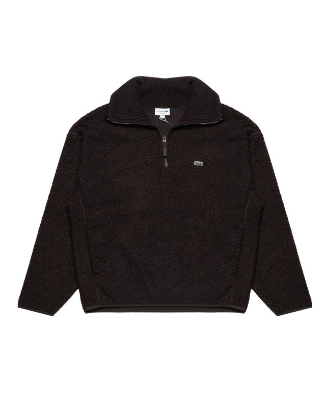Lacoste Loose Fit Half-Zip Fleece Pullover