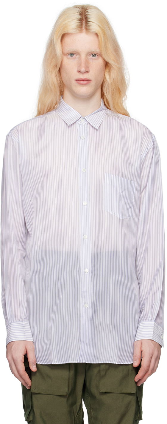 Риза Comme des Garçons Striped Shirt Бяло | FZ-B142-051, 0