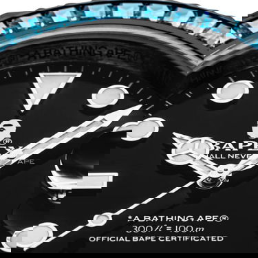 Часовник BAPE A BATHING APE Type 1 Bapex Crystal Stone Watches Green Зелено | 001WHJ301004I GRN, 1