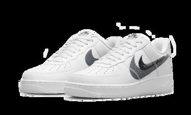 Кецове и обувки Nike Air Force 1 Low "Stencil Swoosh" Бяло | FD0660-100, 2