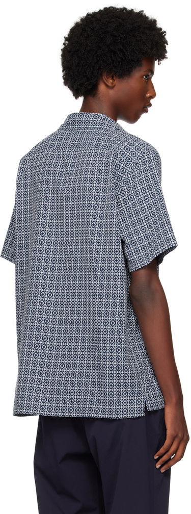 Риза Paul Smith PS Paul Smith Cross-Stitch Short Sleeve Shirt Синьо | M2R-695U-N22162-43, 2