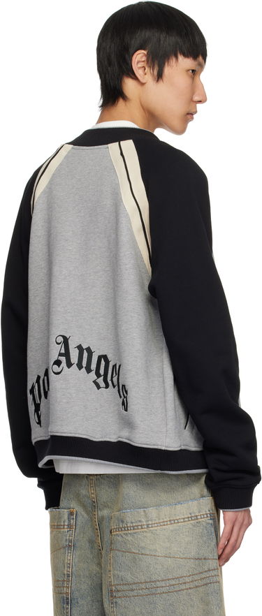 Яке бомбър Palm Angels Palm Angels Varsity Bomber Jacket Сиво | PMEK010S25FAB0010810, 2