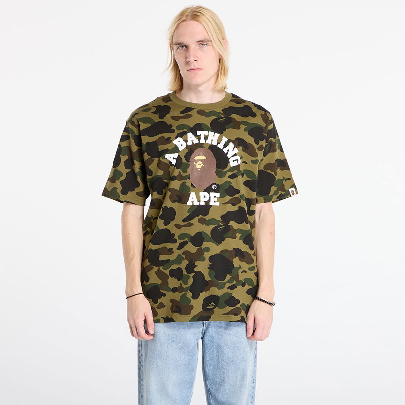 Тениска BAPE 1St Camo College Tee XXL Многоцветен | 001CSL801008MGRN
