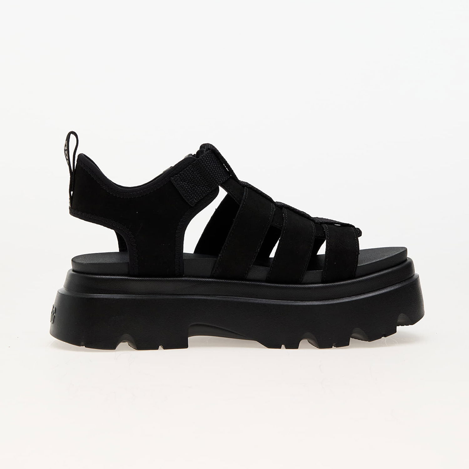 Кецове и обувки UGG ® Cora Sandal for Women in Black, Size 3, Leather Черно | 1152698-BLK, 1