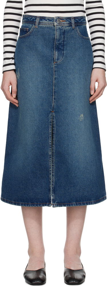 Пола A.P.C. Denim Midi Skirt Синьо | COHFC-F06423, 0