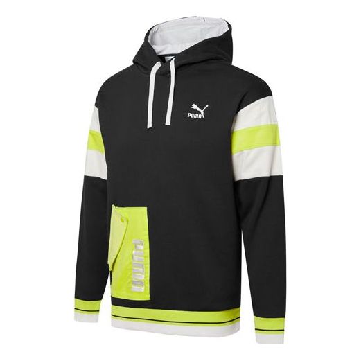 Суитчър Puma Retro Logo Colorblock Hoodie Черно | 534679-01, 0