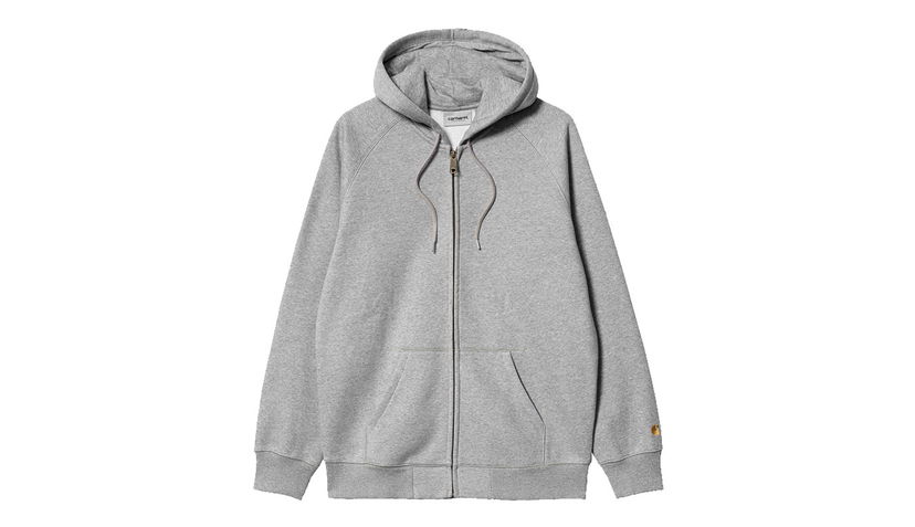Суитчър Carhartt WIP Hooded Chase Full-Zip Hoodie Сиво | I033664_00M_XX