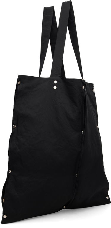 Голяма пазарска чанта Baserange Clavo Snap-Button Zip Fabric Tote Черно | ACCB-OC-AU25, 2