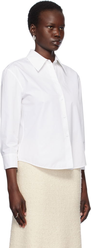 Риза Jil Sander Cropped Button-Up Shirt Бяло | J02DL0205_J45002, 1