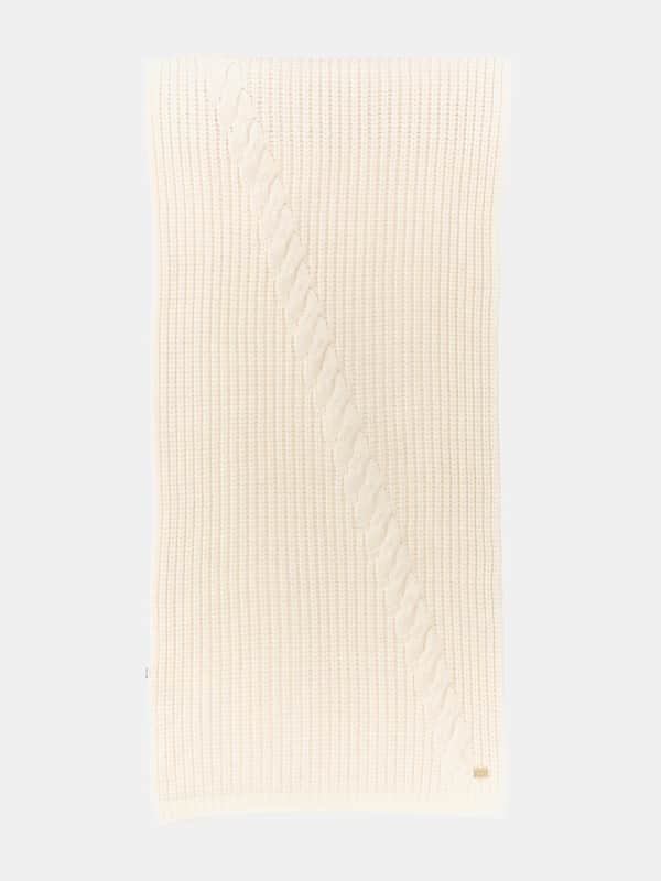 Шал GUESS Rib Knit Scarf Бяло | 4BGZ035618Z, 0