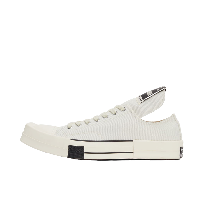 Кецове и обувки Rick Owens Rick Owens DRKSHDW TurboDrk Chuck 70 Low Бяло | DC02AX766 CTDR1