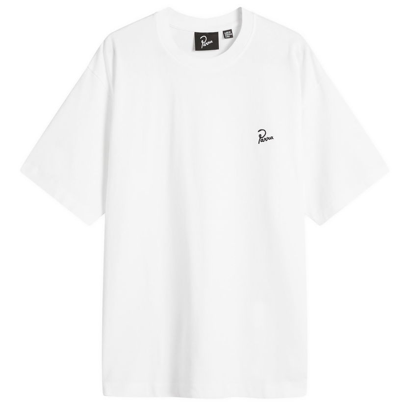 Тениска By Parra Parra Signature T-Shirt, Size Large Бяло | 54115-WHT