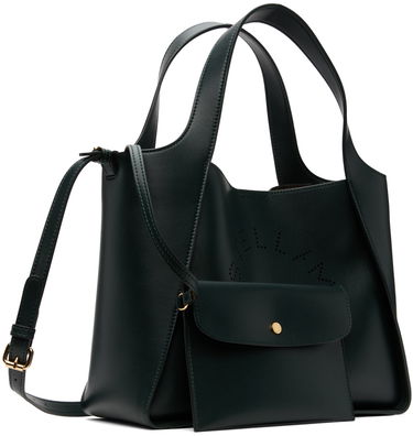 Голяма пазарска чанта Stella McCartney Designer Logo Tote Bag Зелено | 513860W8542, 1