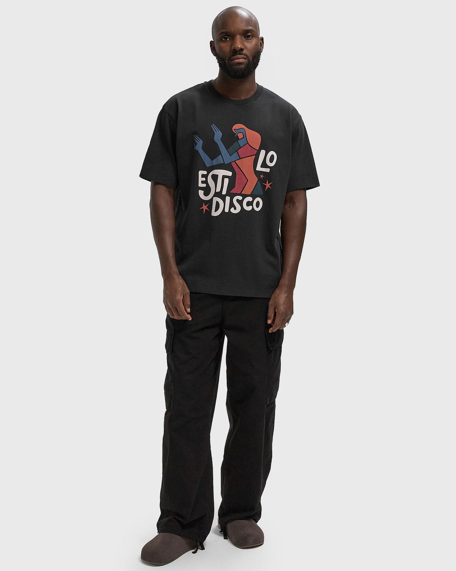 Тениска By Parra Disco Graphic T-Shirt Черно | 54210, 1