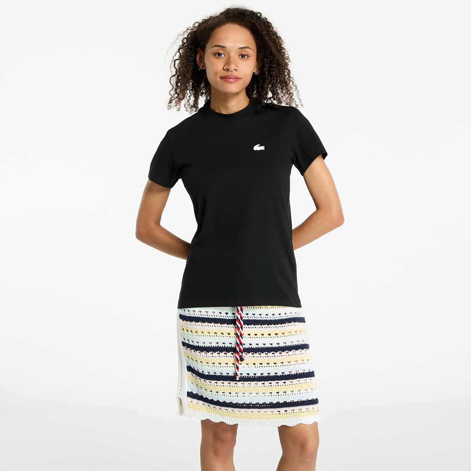 Тениска Lacoste Tee-Shirt &Turtle Neck Black Черно | TF9246 031, 0