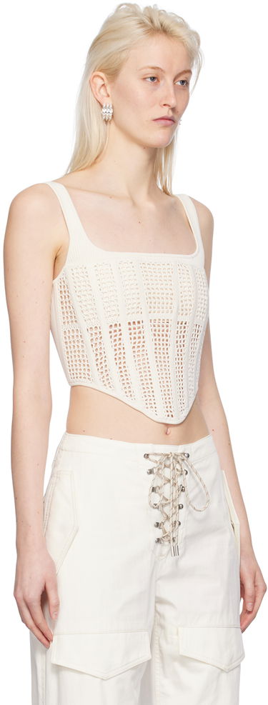 Потник Dion Lee Knitted Square Neck Tank Top Черно | A7768PS24, 4