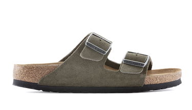 Кецове и обувки Birkenstock Arizona Suede Leather Regular Fit Зелено | 1025070, 0
