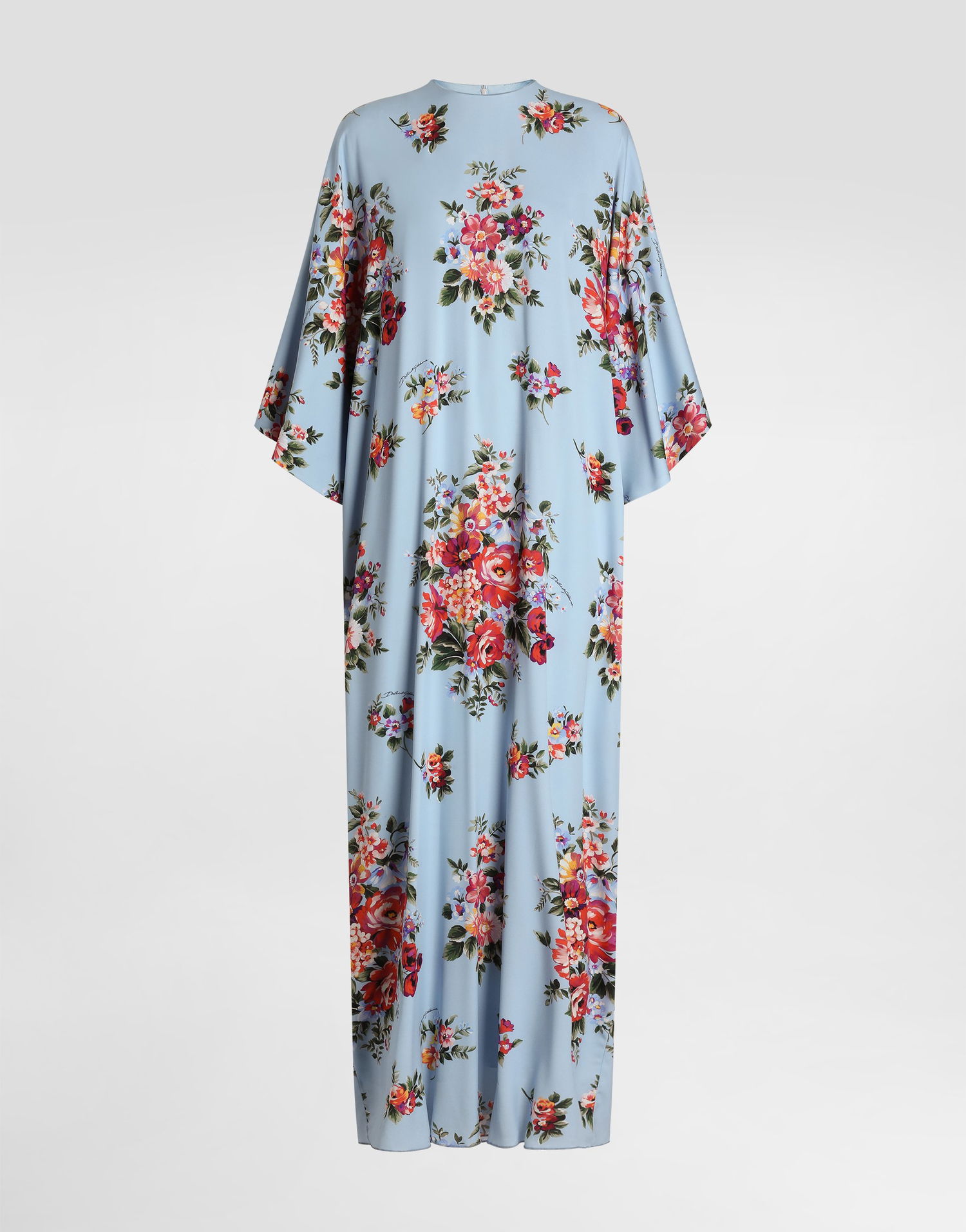 Pокля Dolce & Gabbana Dolce & Gabbana Flower Bouquet-print Long Charmeuse Dress Collection Многоцветен | F610QTFSA8PHC5ZO, 0