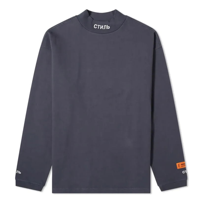 Пуловер HERON PRESTON Heron Preston Long Sleeve Turtleneck T-Shirt Синьо | HMAB017F20JER0014501