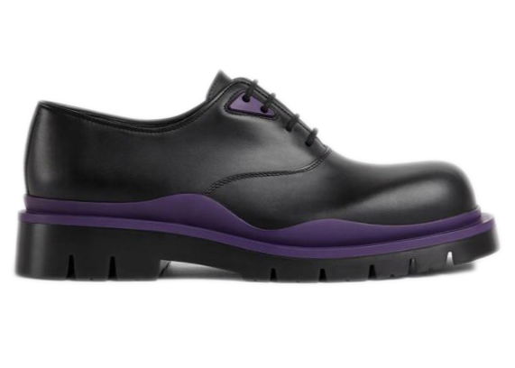 Кецове и обувки Bottega Veneta Tire Lace Up Leather Shoe Лилаво | 667073VBS501395, 0