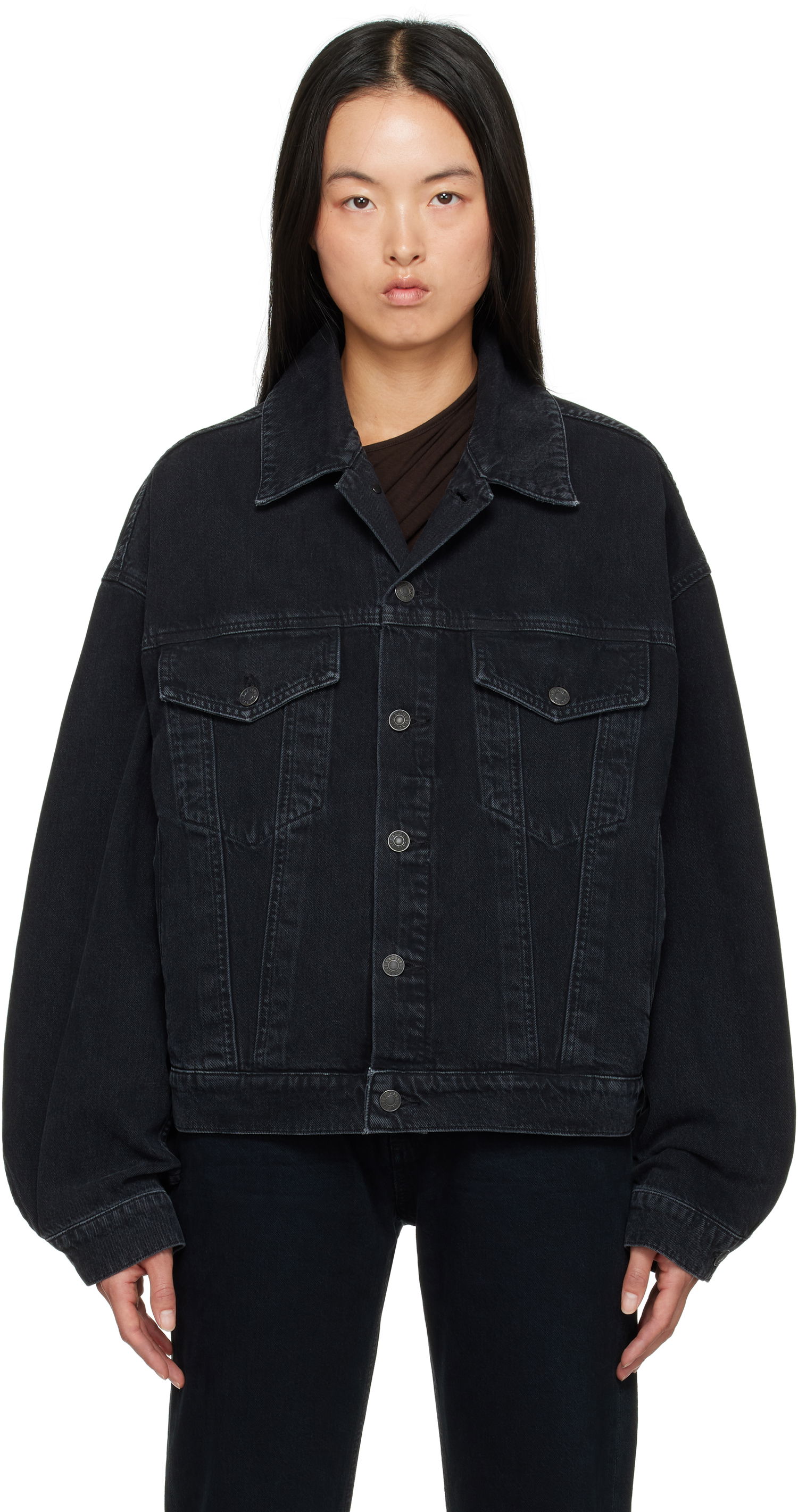 Яке AGOLDE Dalton Balloon Denim Jacket Черно | A5043-1557, 0
