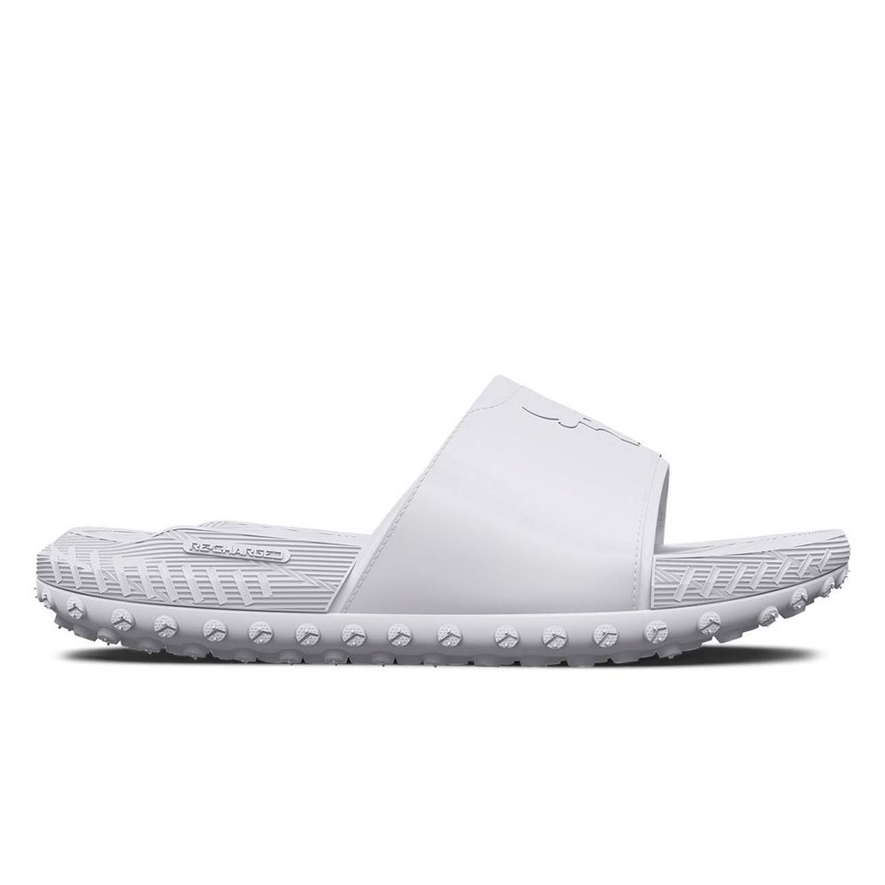 Кецове и обувки Under Armour Project Rock 3 Recharged Slides Бяло | 3026034-100, 0