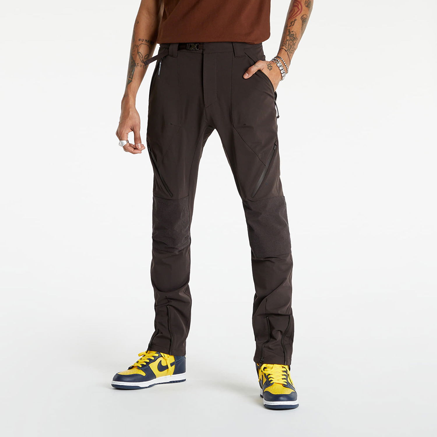 Панталони Nike Woven Trousers Кафяво | DM1280-220, 0