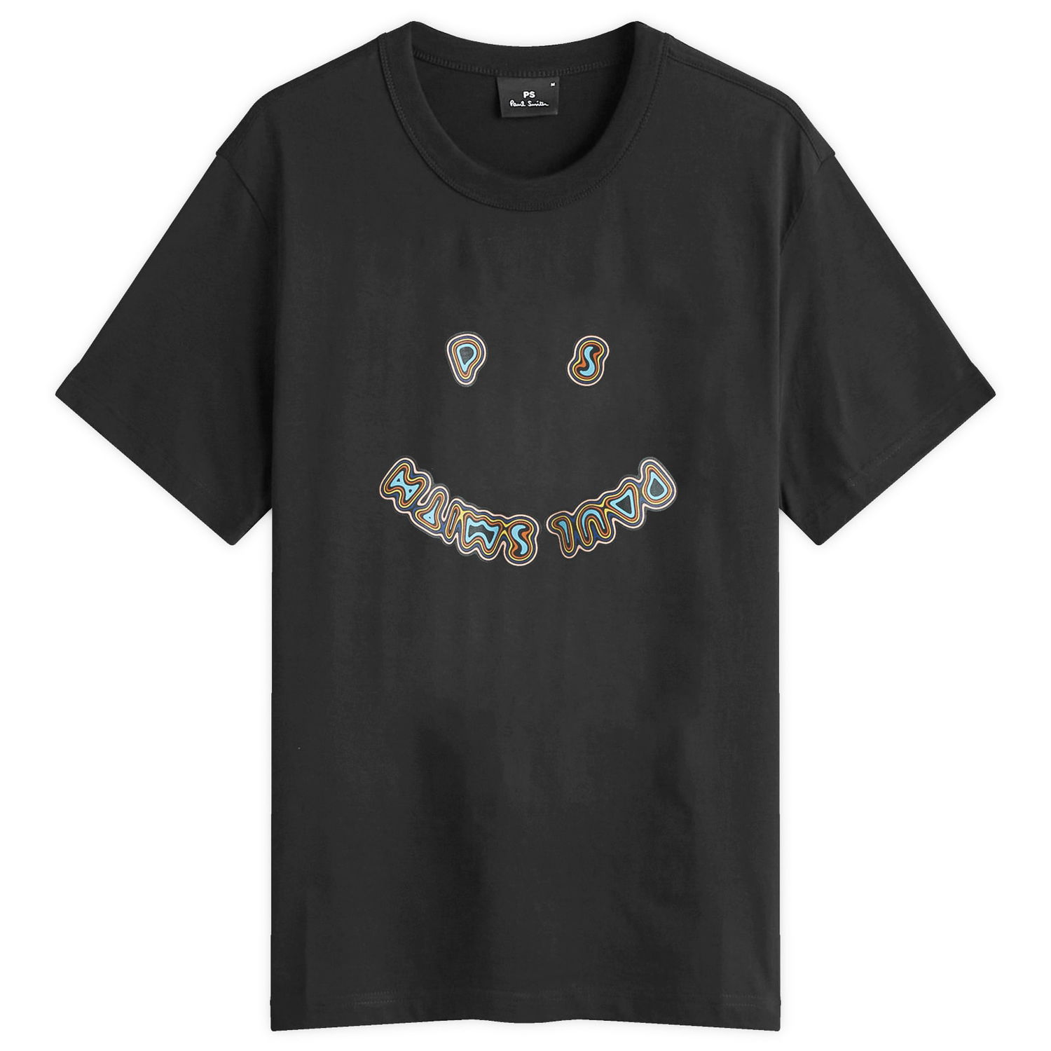 Тениска Paul Smith PS Happy T-Shirt, Size Large Черно | M2R-204Z-PP5078-79, 1
