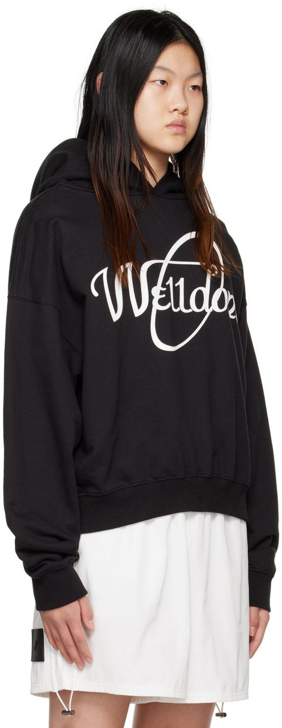 Суитчър We11done We11done Circle Logo Hoodie Черно | WD-TH3-22-813-U-BK, 1