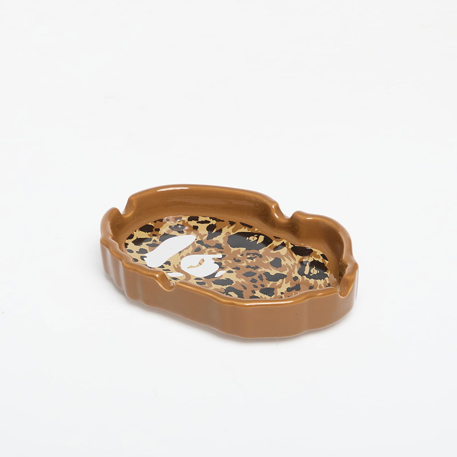 Домашен декор BAPE Wild Leopard Pattern Ape Head Ashtray Кафяво | 001GDL801010MBEI, 0