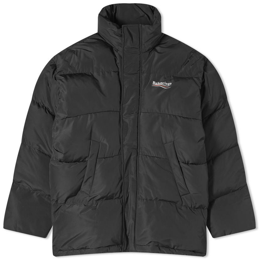 Пухо яке Balenciaga Political Campaign Puffer Jacket Черно | 758045-TYD36-1000