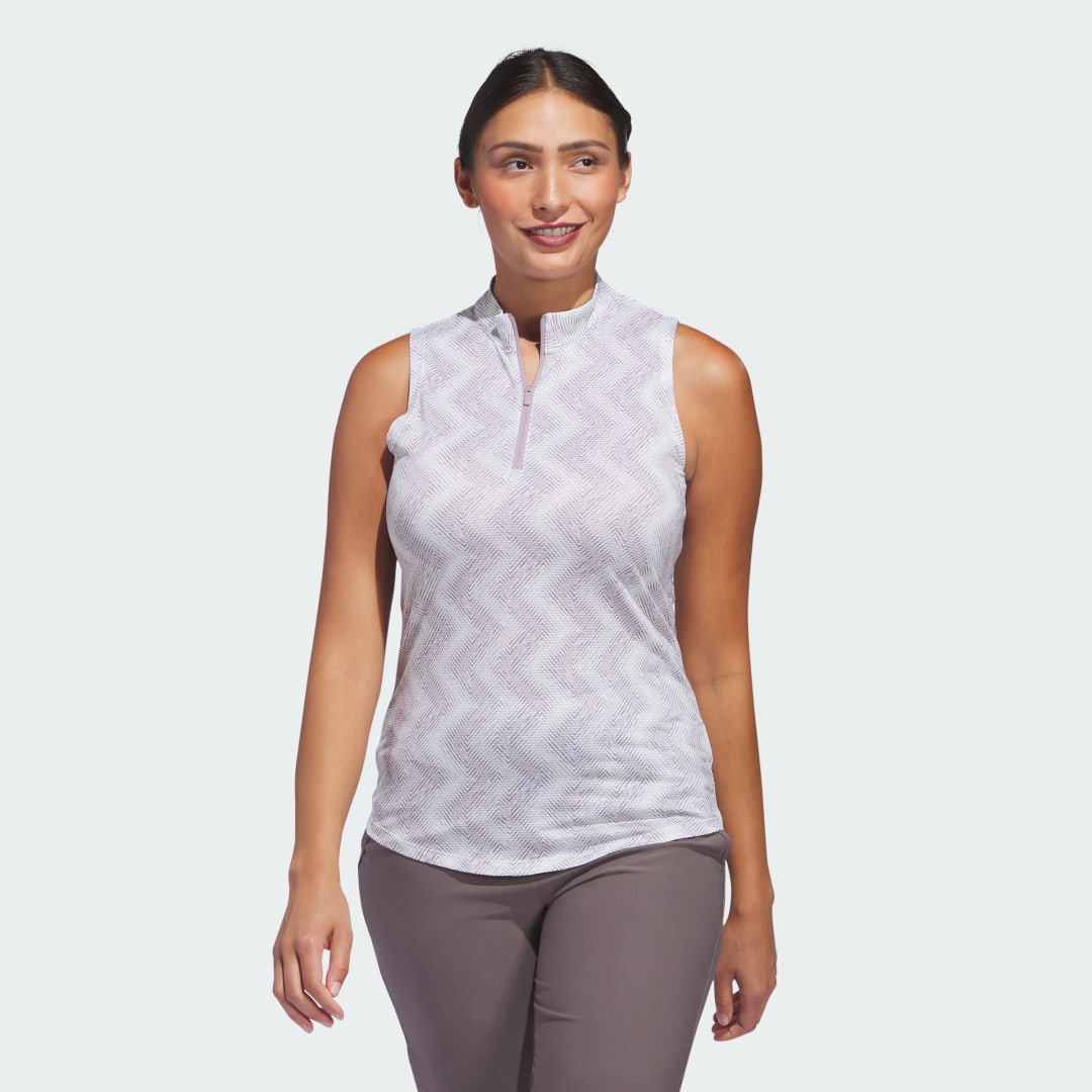 Потник adidas Performance Sleeveless Printed Polo Shirt Бяло | IP8689, 0
