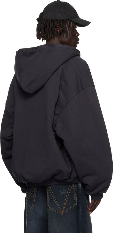 Суитчър VETEMENTS VETEMENTS Puffed Oversized Zip-Up Hoodie Черно | UH76ZU860B, 2