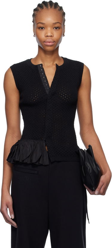 Пуловер Maison Margiela MM6 Maison Margiela Detachable Ruffles Tank Top Черно | S52NC0347 M13082, 0